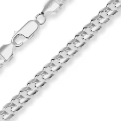 6,1mm Armband Panzerkette oval Silberarmband Armschmuck aus 925 Silber 19cm