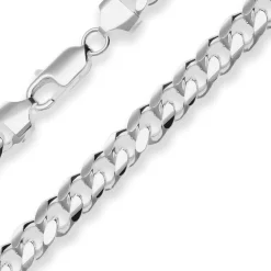 8,2mm Armband Panzerkette oval Silberarmband Armschmuck aus 925 Silber 22cm