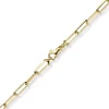 4,5mm Armband Paper-Clip Kette Armkette aus 585 Gold Gelbgold massiv 19cm