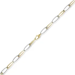 10mm Armband Phantasie-Armkette Armschmuck aus 585 Gold Gelbgold Weißgold 21cm