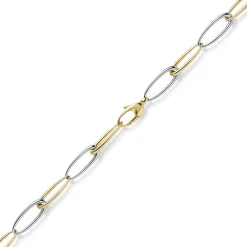 10mm Armband Phantasie-Armkette Armschmuck aus 585 Gold Gelbgold Weißgold 19cm