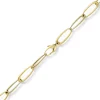 10mm Armband Phantasie-Armkette Armschmuck 585 Gold Gelbgold matt/glänzned 19cm