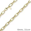 6mm Armband Phantasiekette Weitanker-Kette aus 585 Gold Gelbgold 21cm