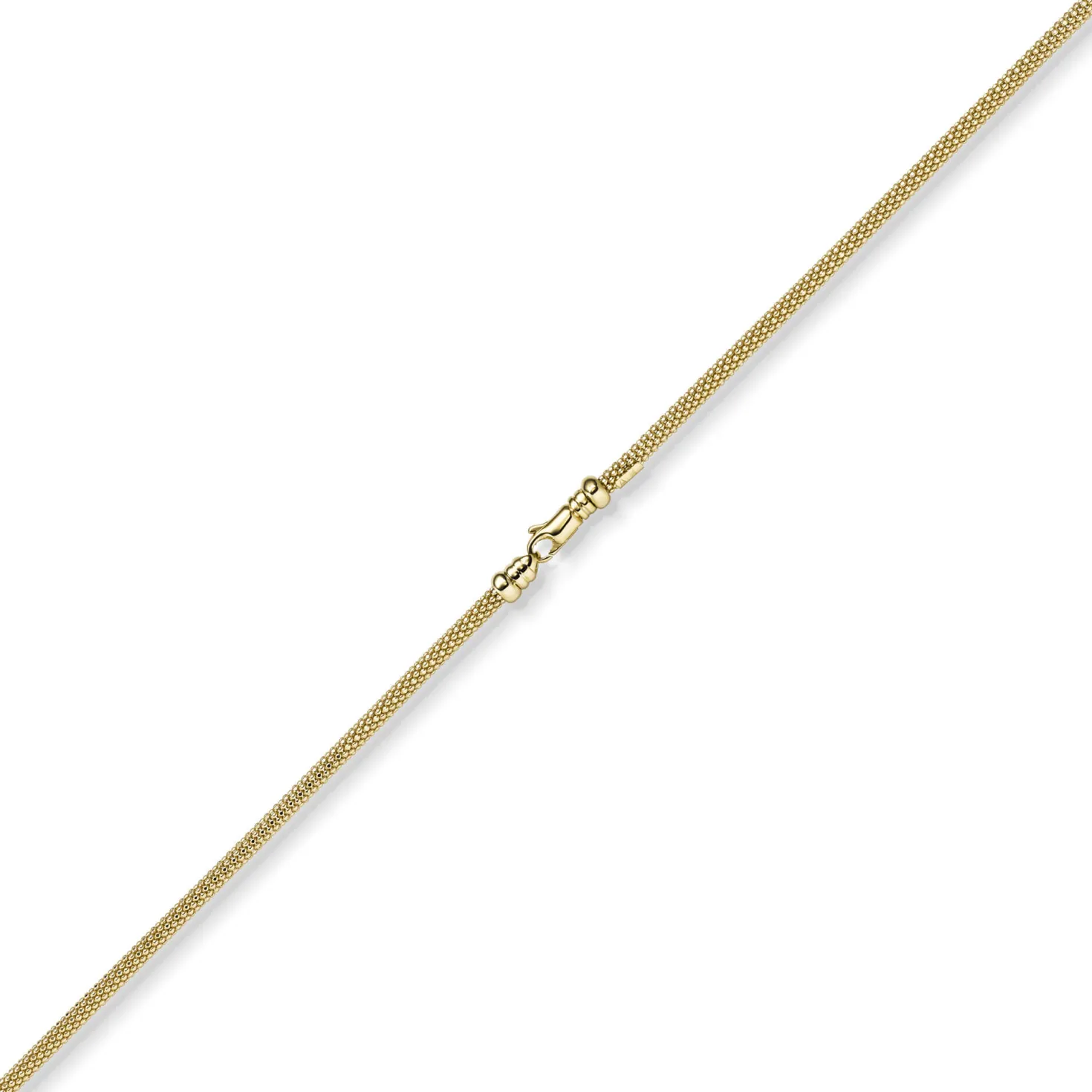 3mm Armband runde Himbeer-Kette aus 750 Gold Gelbgold Armschmuck Armkette 21cm