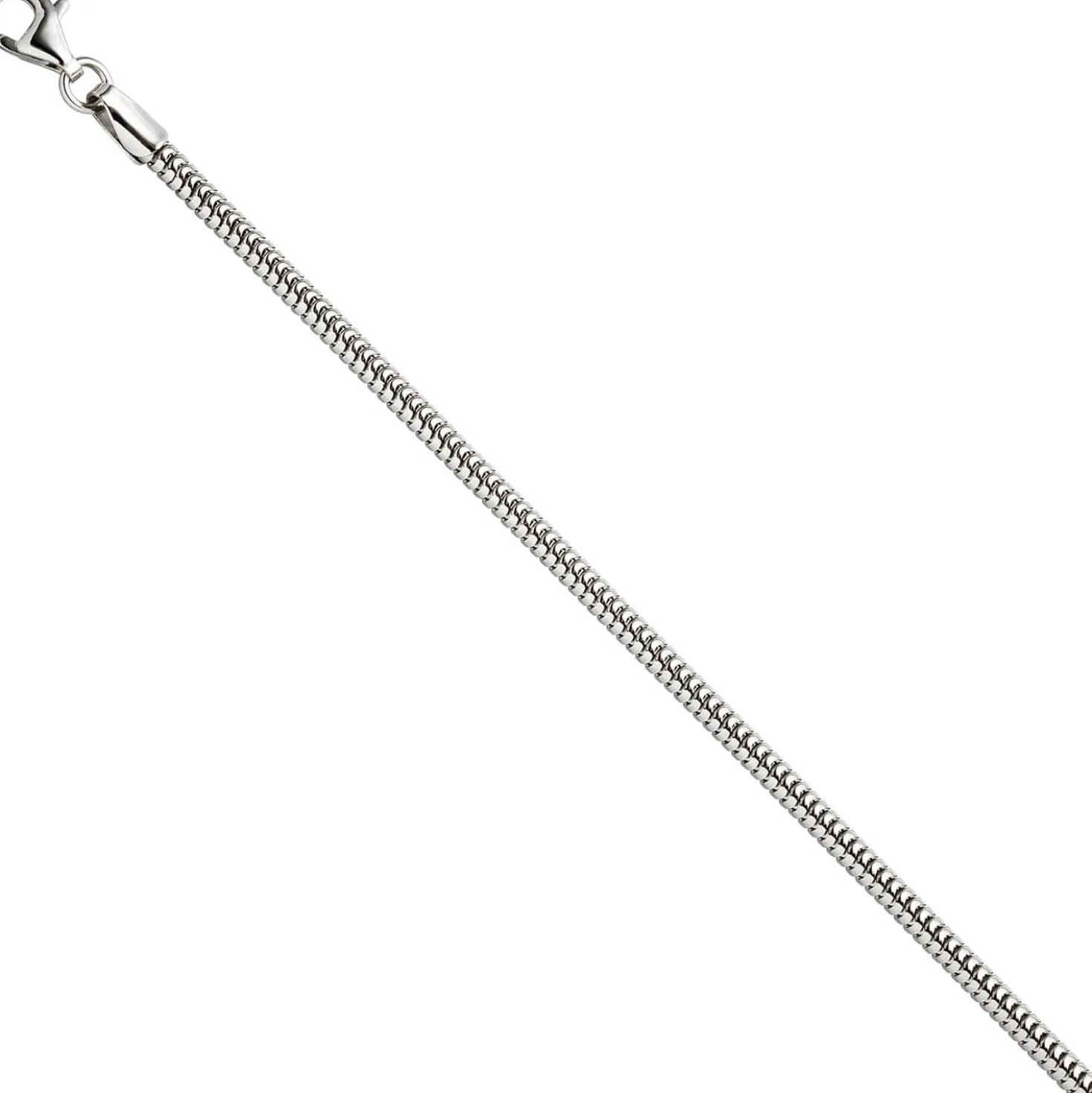 2,9mm Armband Schlangenkette aus 925 Silber rhodiniert Armschmuck, 19cm