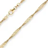 2,9mm Armband Singapurkette Goldarmband Armschmuck aus 333 Gold Gelbgold 19cm