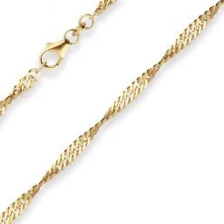 2,9mm Armband Singapurkette Goldarmband Armschmuck aus 333 Gold Gelbgold 19cm