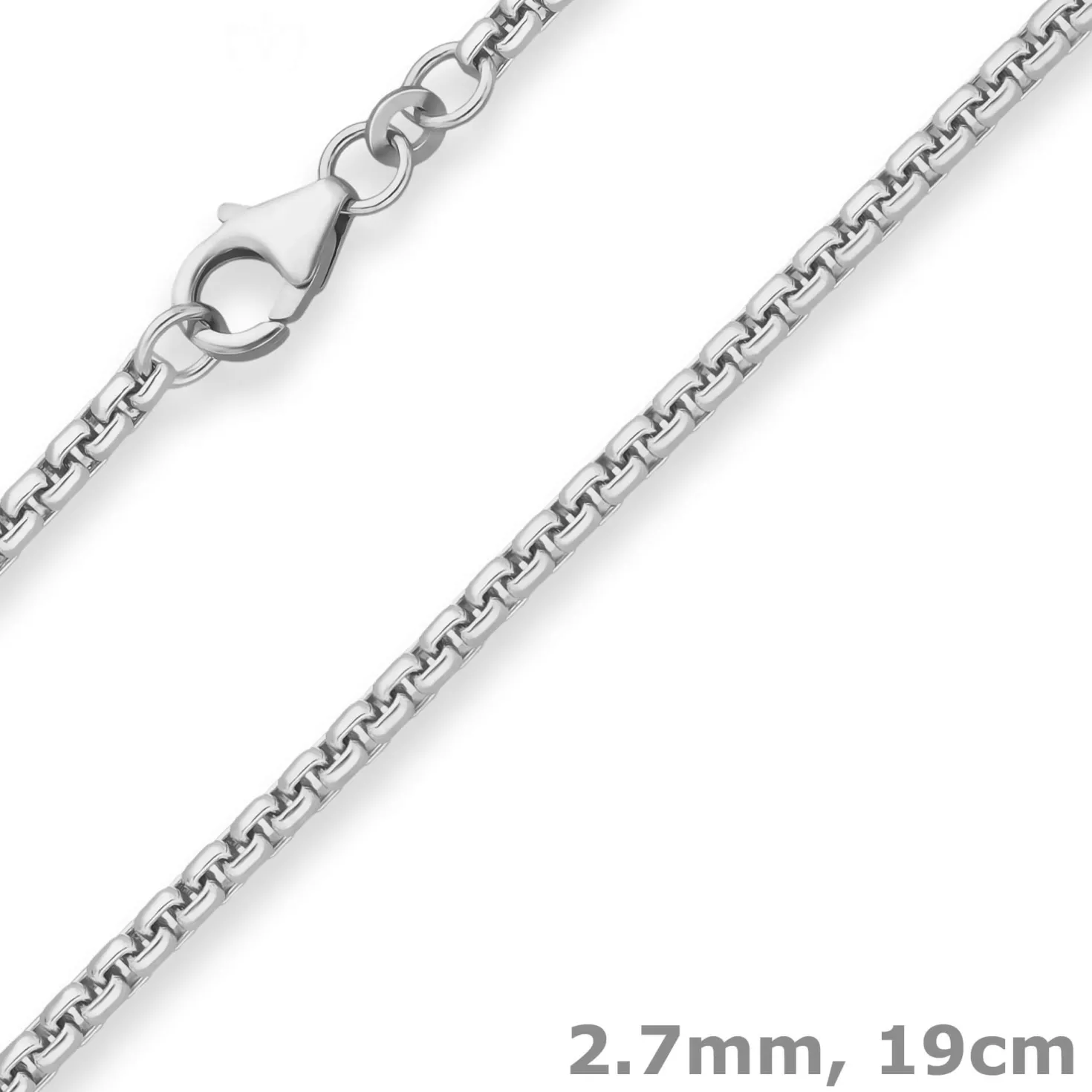 2,7mm Armband Veneziakette rund Silberarmband Armschmuck aus 925 Silber 19cm