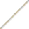 6,5mm Armband Weit-Ankerkette 585 Gold Gelbgold Weißgold bicolor 21cm Armschmuck