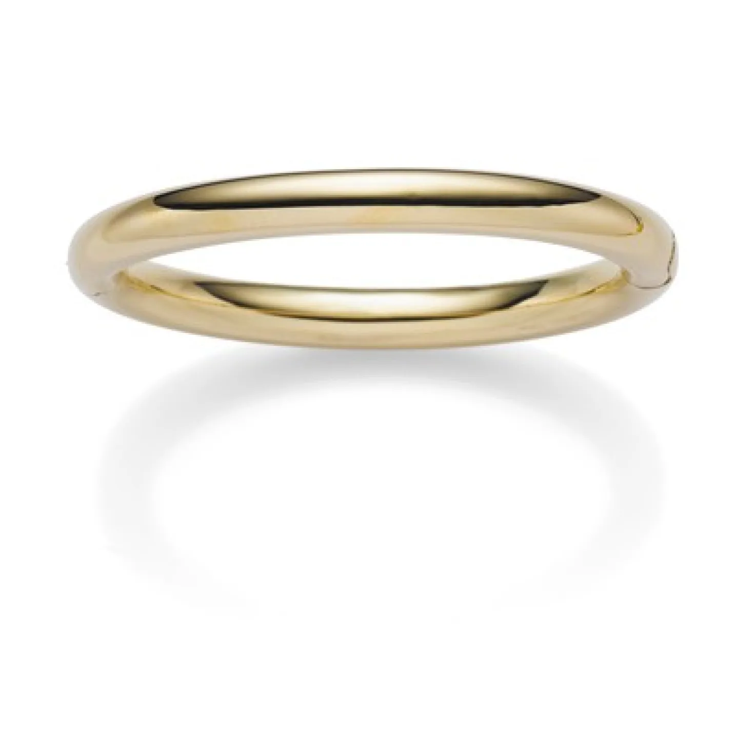 8mm Armreif Armband Armschmuck aus 750 Gold Gelbgold glänzend Ø 61x51mm innen