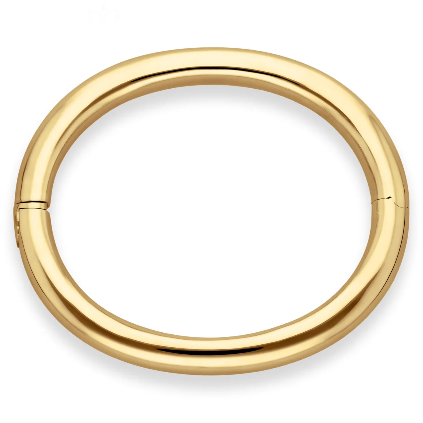 8mm Armreif Armband Armschmuck aus 750 Gold Gelbgold glänzend Ø 61x51mm innen