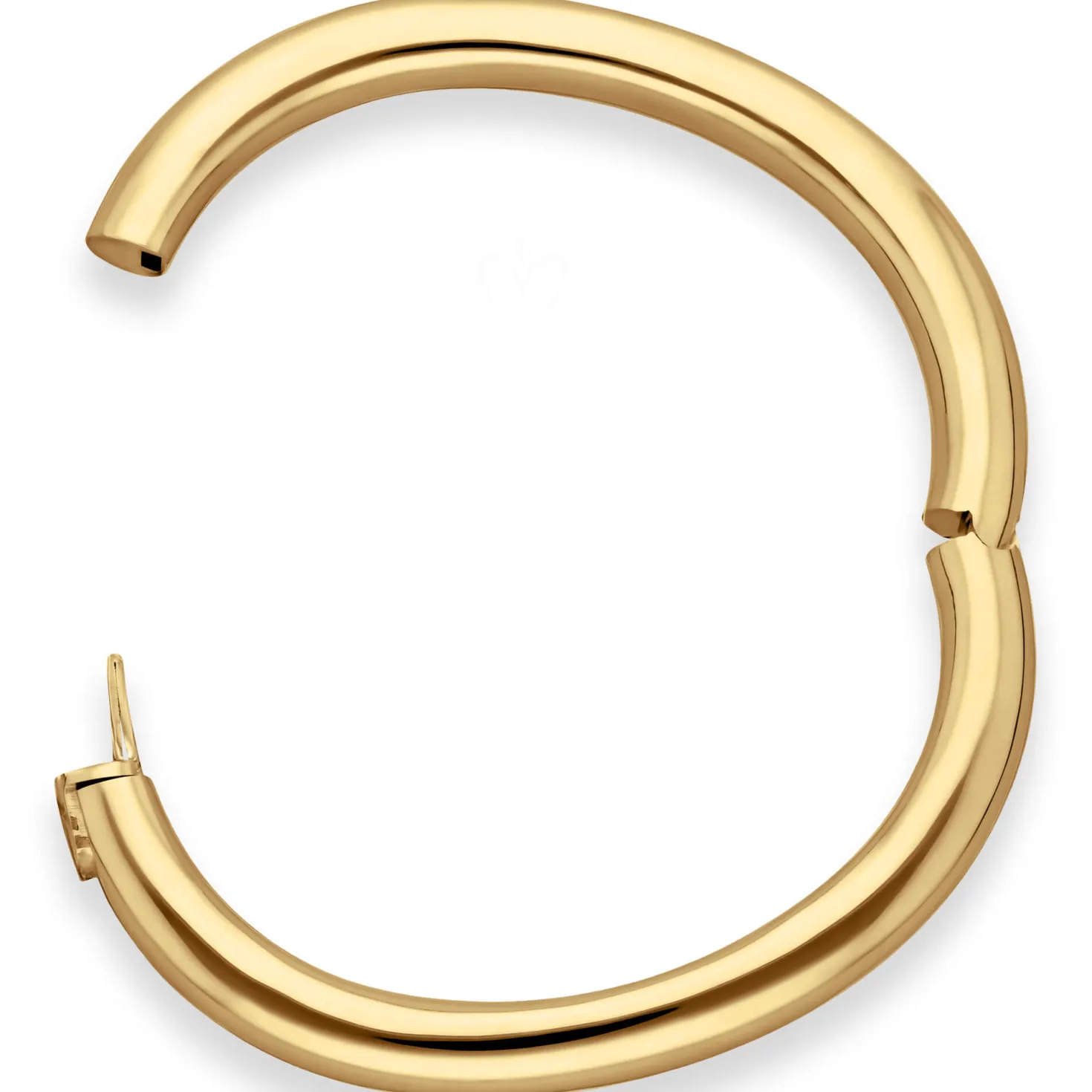 8mm Armreif Armband Armschmuck aus 750 Gold Gelbgold glänzend Ø 61x51mm innen