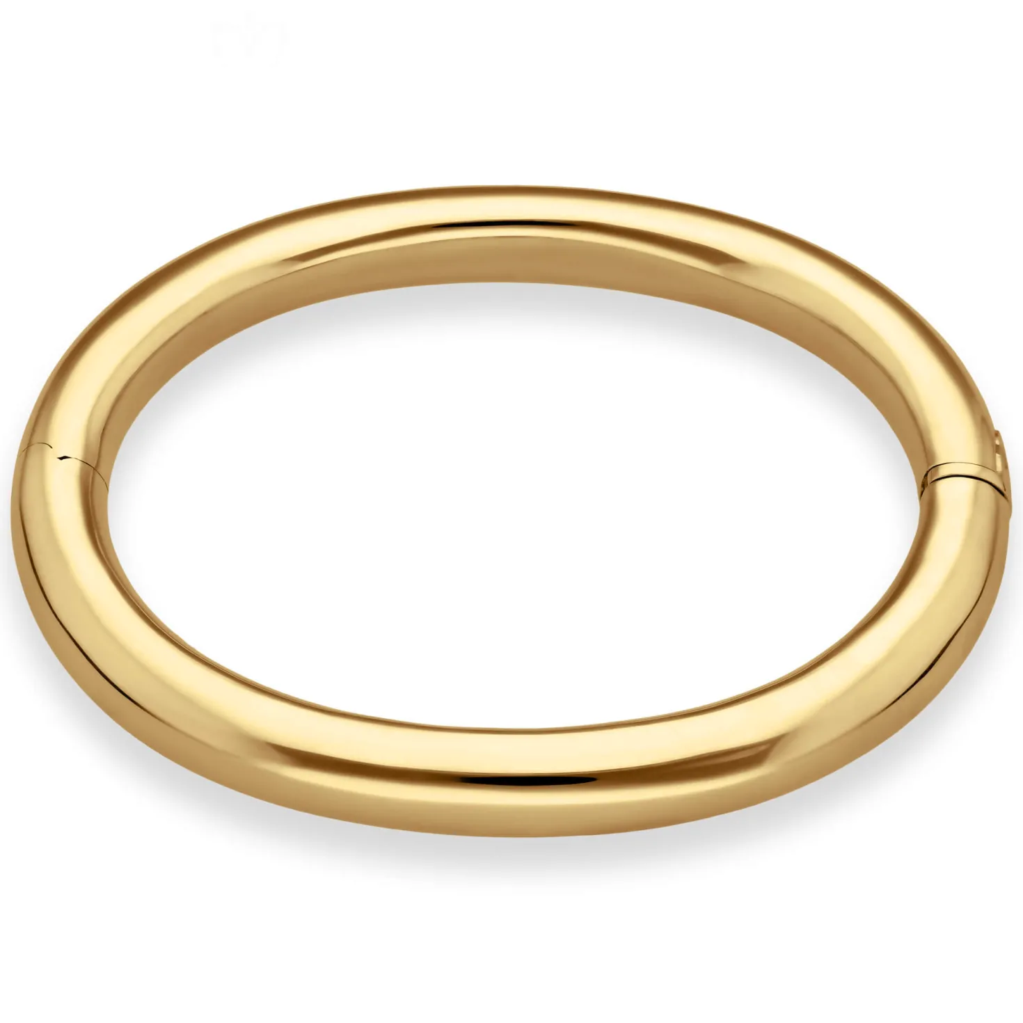 8mm Armreif Armband Armschmuck aus 750 Gold Gelbgold glänzend Ø 61x51mm innen