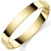 10mm Armreif 60x50mm Armschmuck 585 Gold Gelbgold massiv glänzend flach schlicht