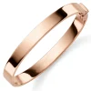 8mm Armreif 60x50mm Armschmuck 585 Gold Rotgold massiv glänzend flach schlicht