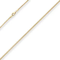 1,5mm Bingokette Collier Halskette aus 585 Gold Gelbgold 45cm