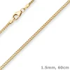 1,5mm Bingokette Collier Halskette aus 333 Gold Gelbgold 60cm
