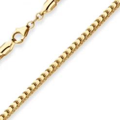 3,2mm Bingokette Goldkette Collier Halskette aus 750 Gold Gelbgold 45cm