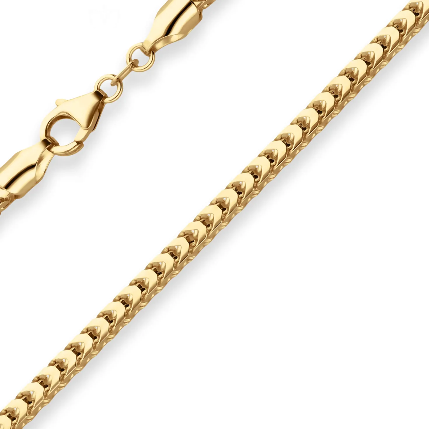3,2mm Bingokette Goldkette Collier Halskette aus 750 Gold Gelbgold 45cm