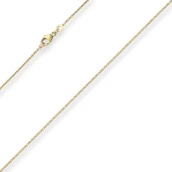 1mm Bingokette Goldkette Collier Halskette aus 333 Gold Gelbgold 45cm