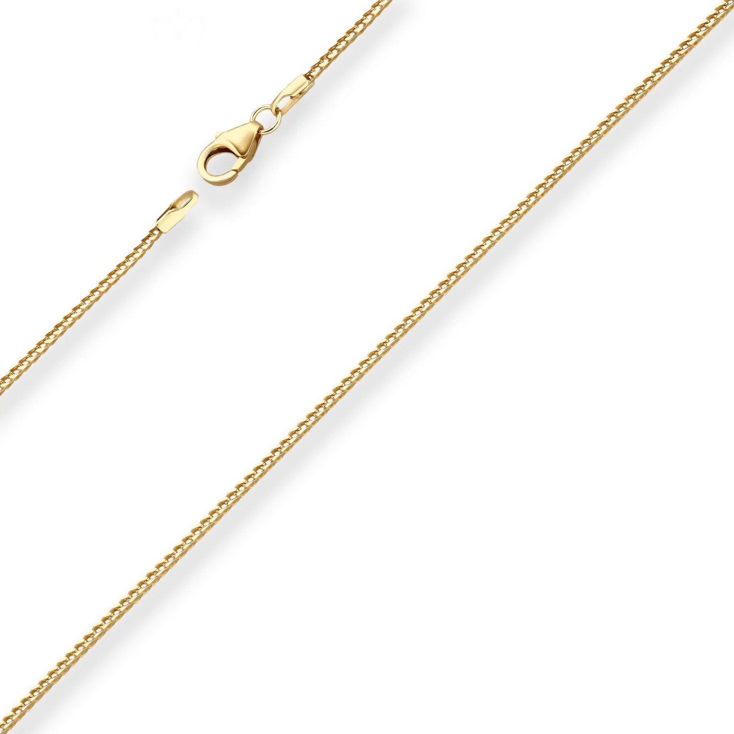 1,3mm Bingokette Goldkette Collier Halskette aus 333 Gold Gelbgold 50cm
