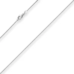 1mm Bingokette Goldkette Collier Halskette aus 375 Gold Weißgold 45cm