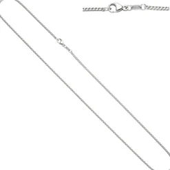1,5mm Bingokette Kette Halskette Collier aus 585 Gold Weißgold 45cm