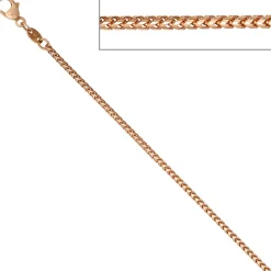 1,5mm Bingokette Kette Halskette Collier Goldkette 585 Gold Rotgold 50cm