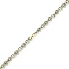 10mm breite Phantasiekette Halskette Collier aus 585 Gold gelb/weiß 45cm