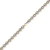 10mm breite Phantasiekette Halskette Collier aus 585 Gold weiß/rot 50cm