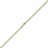 4,5mm Collier diamantierte Figarokette aus 585 Gold Gelbgold Halsschmuck, 50cm