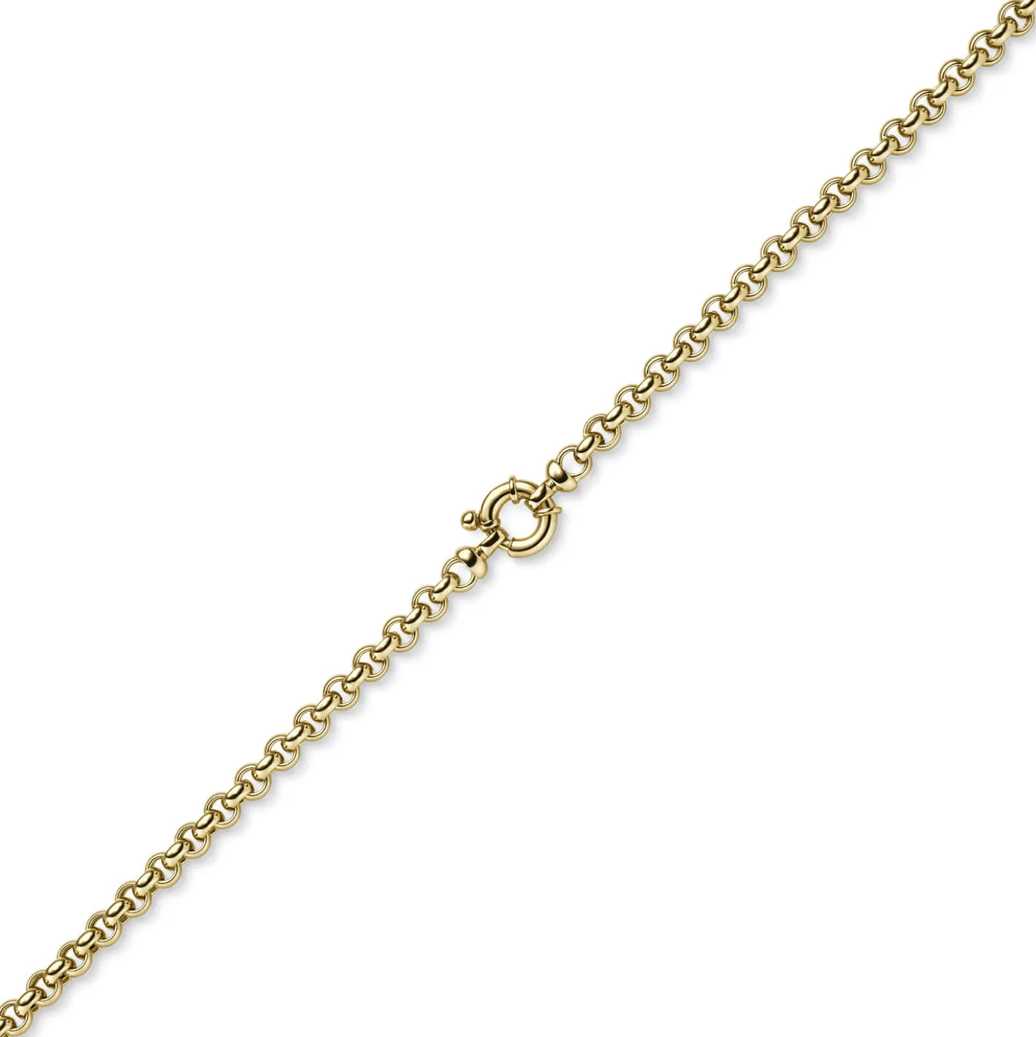 6mm Collier Erbskette aus 585 Gold Gelbgold Halsschmuck Halskette Unisex, 45cm