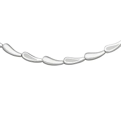 5,3mm Collier Halskette 925 Silber rhodiniert & teilmattiert 45cm Halsschmuck