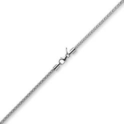 2mm Collier runde Himbeer-Kette aus 585 Gold Weißgold Halsschmuck Halskette 45cm