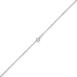 1,2mm Collier runde Veneziakette aus 585 Gold Weißgold Halsschmuck, 55cm