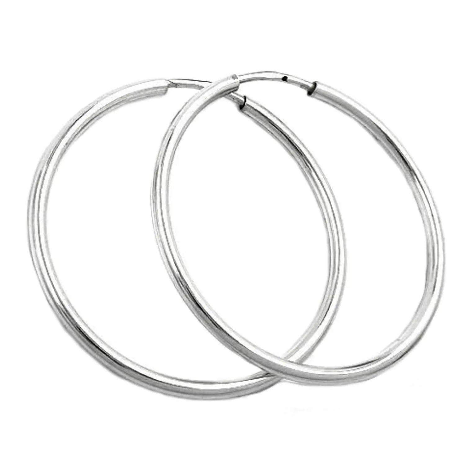25mm Creole Creolen Drahtcreole Ohrringe aus 925 Silber, Damen