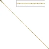 1,3mm Criss-Cross Halskette Collier aus 333 Gold Gelbgold, Goldkette Damen 42cm