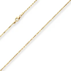 1,4mm Criss-cross-Kette Goldkette Collier Halskette aus 333 Gold Gelbgold 45cm
