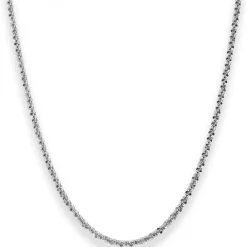 2,6mm Criss-cross-Kette Silberkette Collier Halskette aus 925 Silber 45cm
