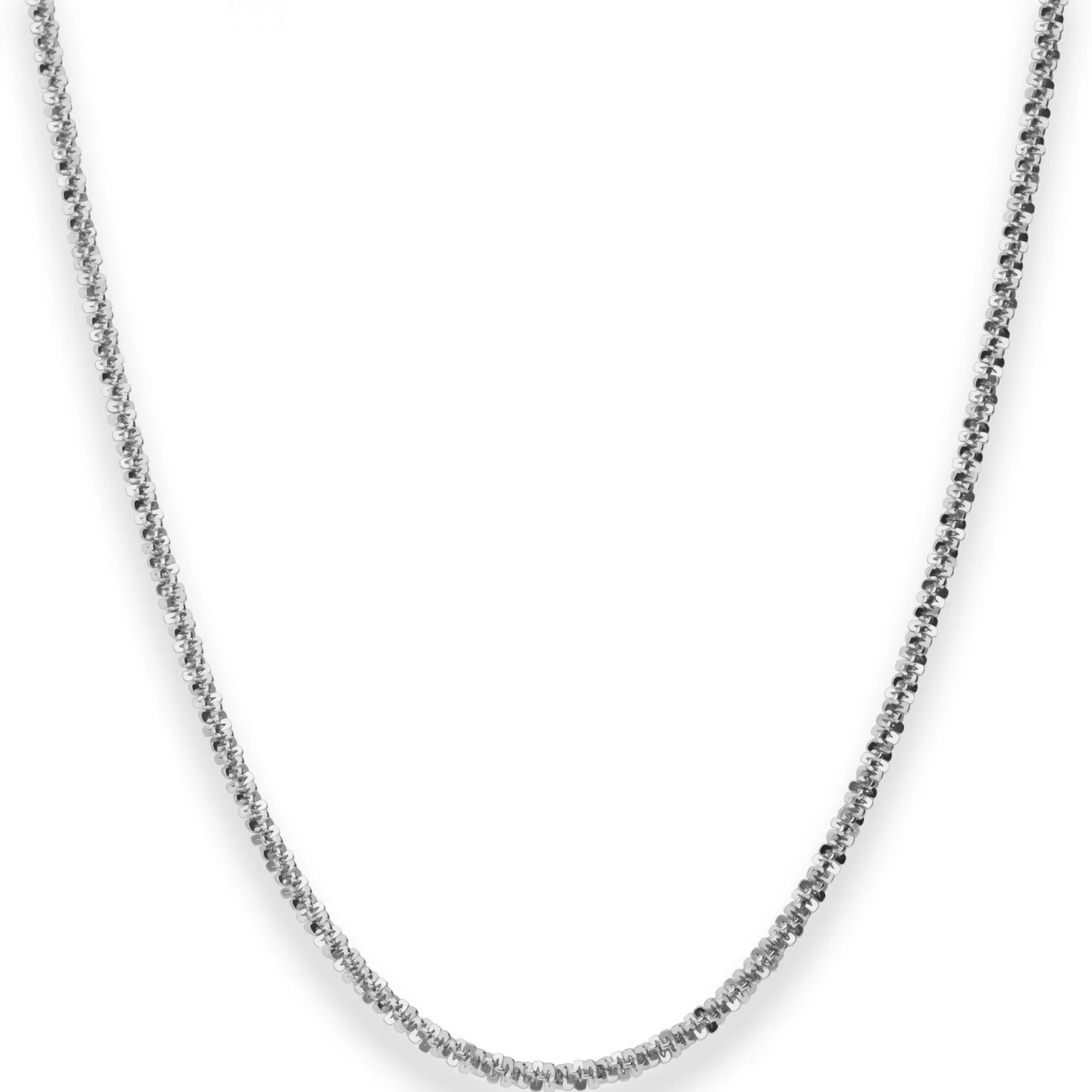 2,6mm Criss-cross-Kette Silberkette Collier Halskette aus 925 Silber 45cm