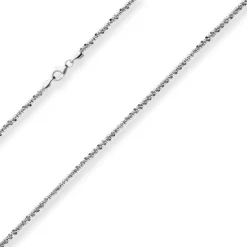 2,6mm Criss-cross-Kette Silberkette Collier Halskette aus 925 Silber 45cm
