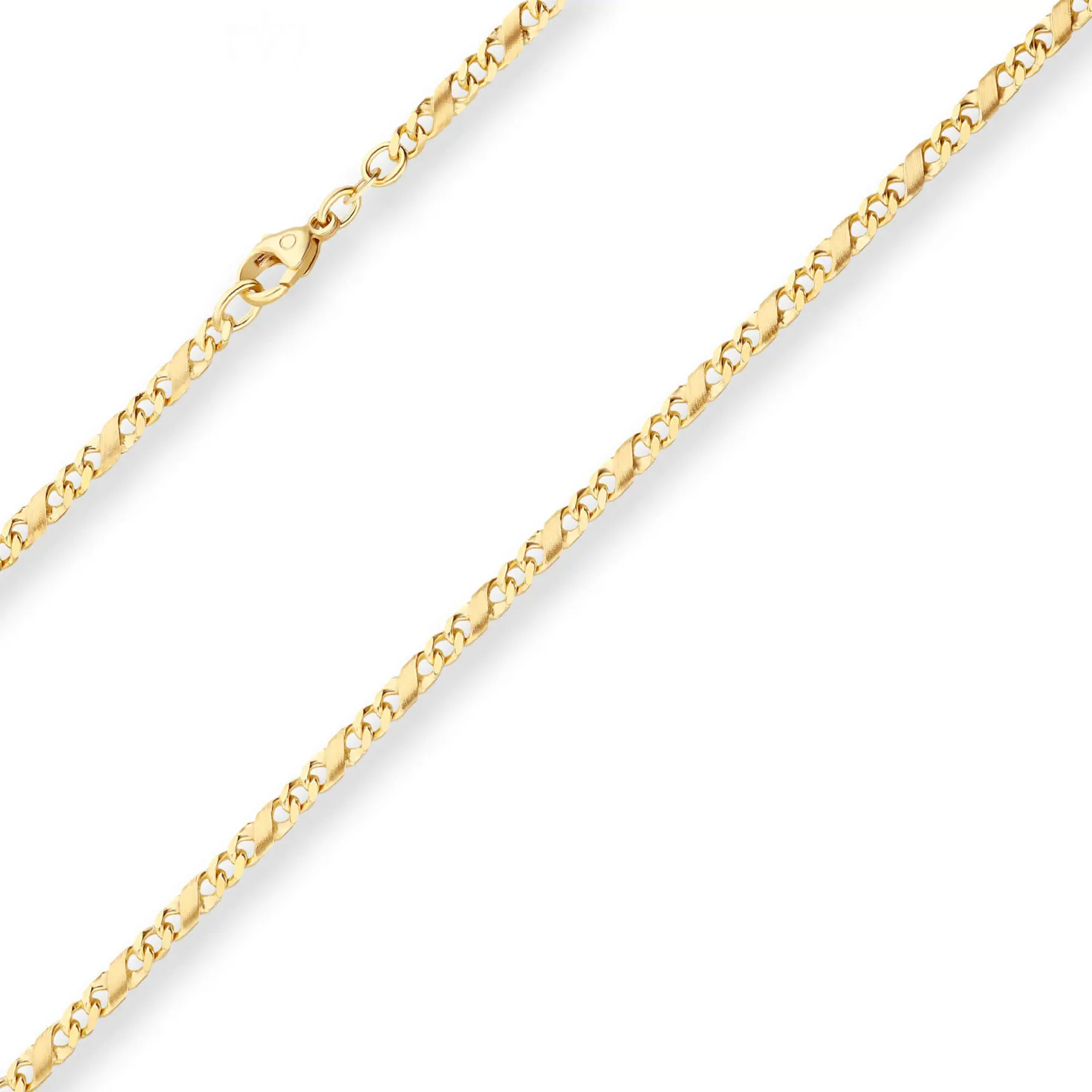 3,4mm Dollarkette Goldkette Collier Halskette aus 333 Gold Gelbgold 50cm
