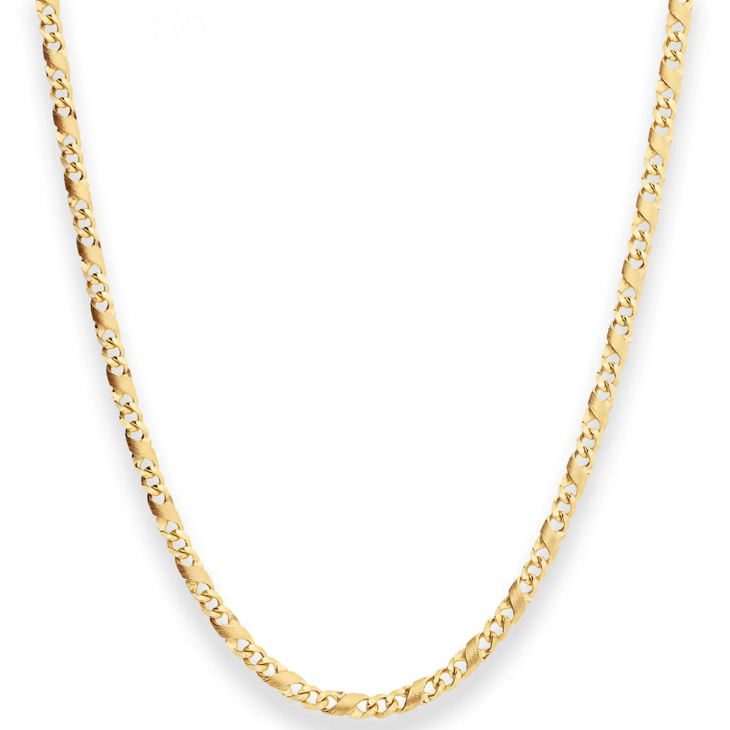 3,4mm Dollarkette Goldkette Collier Halskette aus 333 Gold Gelbgold 50cm