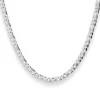 5,1mm Dollarkette Kette Collier Halskette aus 925 Silber matt-glänzend 45cm