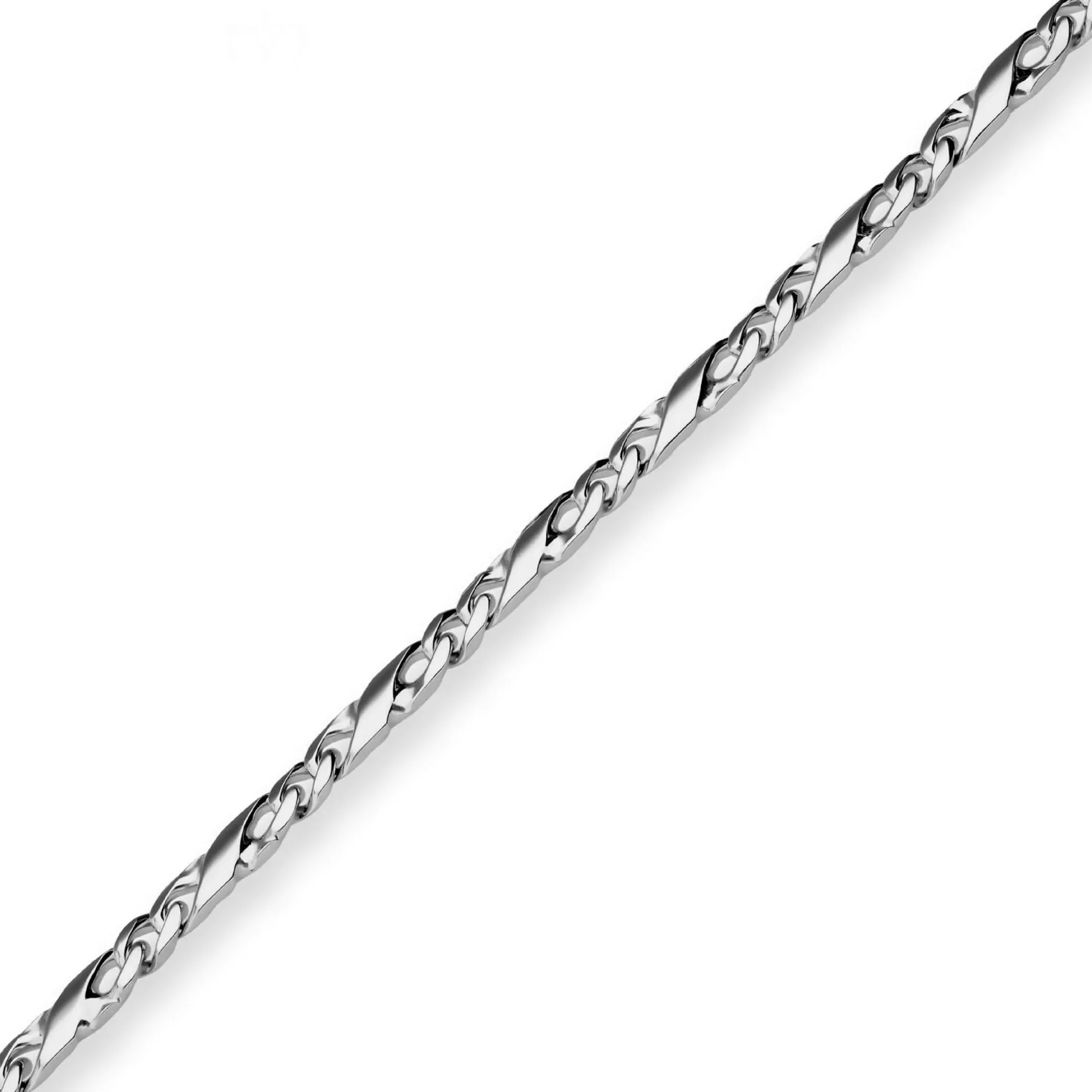 4,9mm Dollarkette Silberkette Collier Halskette aus 925 Silber rhodiniert 60cm