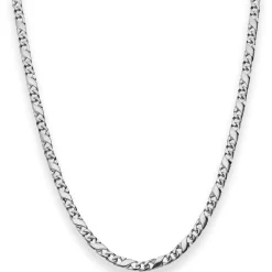 3,7mm Dollarkette Silberkette Collier Halskette aus 925 Silber rhodiniert 50cm