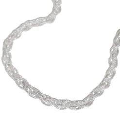 3mm Doppelankerkette Halskette Kette Collier, 925 Silber, 50cm, Unisex