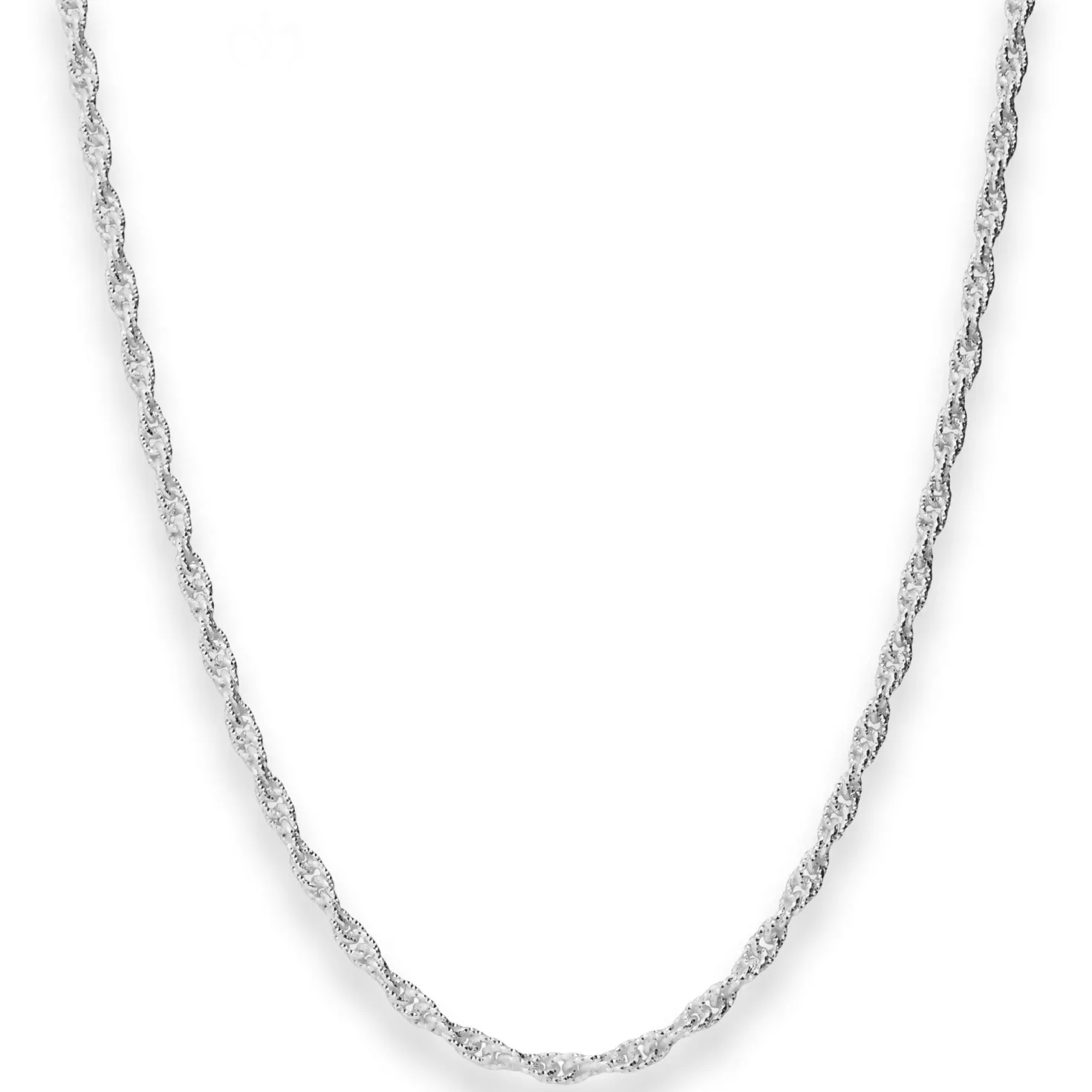 3mm Doppelankerkette Silberkette Collier Halskette aus 925 Silber 45cm
