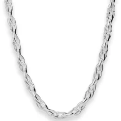 6,7mm Doppelankerkette Silberkette Collier Halskette aus 925 Silber 50cm