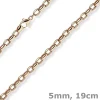 5mm Erbs-Anker oval Armband Armkette Armschmuck aus 585 Gold Rotgold 19cm
